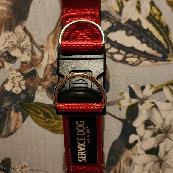 Red Service Dog Collar - Picture 2 of 3